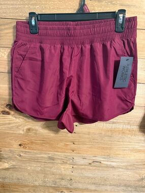 Athletic Works Burgundy Athletic Running Shorts
